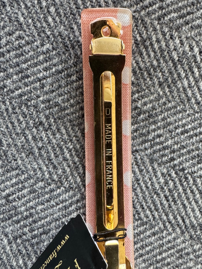 Nwt, France Luxe, Rectangle Polka Dot Barrette With French Clip — image 3 of 7